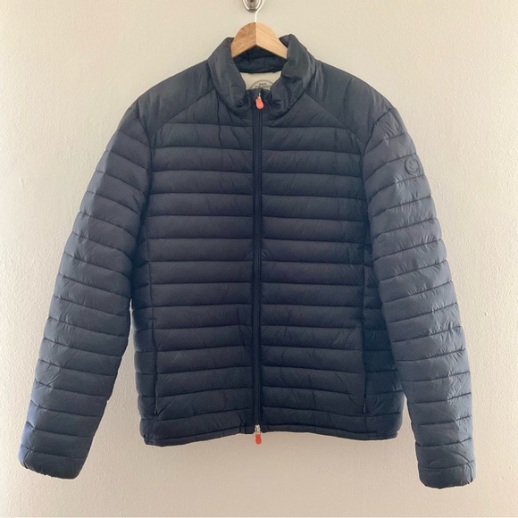 SAVE THE DUCK Men's XL Dark Blue Puffer Jacket - Picture 3 of 13